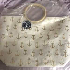 Anchors away summer beach tote!